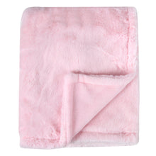 Load image into Gallery viewer, Baby 2 Piece Set Fleece Blankets 36&quot; x 30&quot; &amp; Snuggler - Pink Elephant
