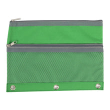 Load image into Gallery viewer, 3 Ring Binder Pencil Case with Mesh Pocket - 5 Colors
