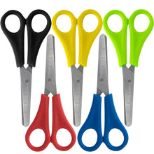 Load image into Gallery viewer, Bulk 5 Inch Kids Safety Scissors - 100 pack - Rounded Cutting Edge
