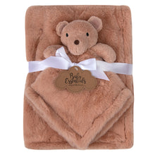 Load image into Gallery viewer, Baby 2 Piece Set Fleece Blankets 36&quot; x 30&quot; &amp; Snuggler - Bear
