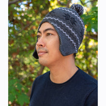 Load image into Gallery viewer, Adult Toboggan Winter Hat with Ear Flaps  - 3 Prints
