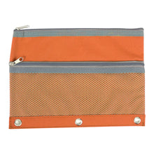 Load image into Gallery viewer, 3 Ring Binder Pencil Case with Mesh Pocket - 5 Colors
