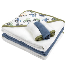 Load image into Gallery viewer, 6-pc. Baby Bath Set w/ Hooded Towel &amp; Wash Cloths - Daddy&#39;s Little Buddy
