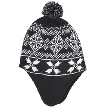 Load image into Gallery viewer, Adult Toboggan Winter Hat with Ear Flaps  - 3 Prints
