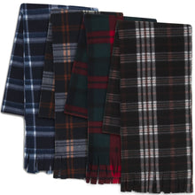 Load image into Gallery viewer, Adult Fleece Scarves 60&quot; x 8&quot; With Fringe - Plaid Assortment
