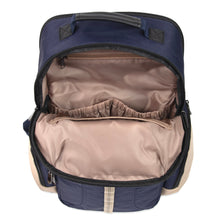 Load image into Gallery viewer, Baby Essentials Two Tone Diaper Bag Backpack w Changing Pad - Navy
