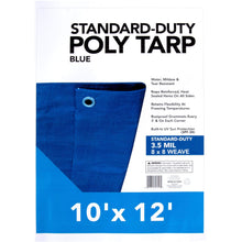 Load image into Gallery viewer, Blue Poly Tarps - 10&#39; X 12&#39;
