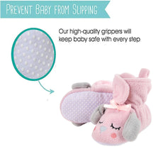 Load image into Gallery viewer, Baby Booties - Cozy Pink Puppy
