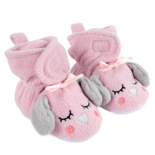 Load image into Gallery viewer, Baby Booties - Cozy Pink Puppy
