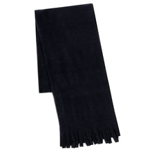 Load image into Gallery viewer, Adult Fleece Scarves 60&quot; x 8&quot; With Fringe - Black Only
