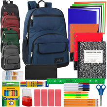 Load image into Gallery viewer, Trailmaker Multi Pocket Function Backpack with 45-Piece School Supply Kit - Boys
