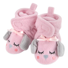 Load image into Gallery viewer, Baby Booties - Cozy Pink Puppy
