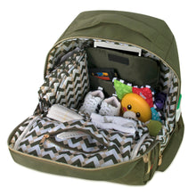 Load image into Gallery viewer, Fisher-Price Signature Morgan Backpack Diaper Bag - 	Olive
