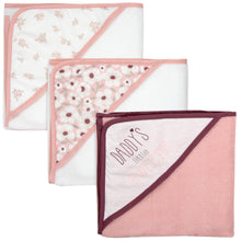 Load image into Gallery viewer, 6-pc. Baby Bath Set w/ Hooded Towel &amp; Wash Cloths - Daddy&#39;s Little Sweetie
