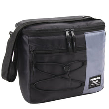 Load image into Gallery viewer, Fridge Pak 12 Can Bungee Cooler Bag With Front Zippered Pocket - 4 Colors
