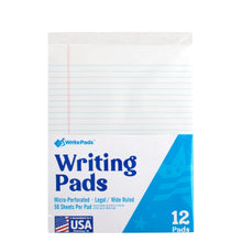 Load image into Gallery viewer, Letter Size Writing Pad Wide Ruled - 50 Sheets
