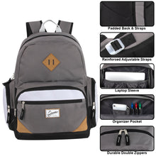 Load image into Gallery viewer, 19&quot; Duo Compartment Backpack with 30-Piece School Supply Kit - 4 Colors
