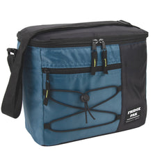 Load image into Gallery viewer, Fridge Pak 12 Can Bungee Cooler Bag With Front Zippered Pocket - 4 Colors
