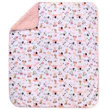 Load image into Gallery viewer, Baby Fleece Blankets 36&quot; x 30&quot; - Pink Puppy
