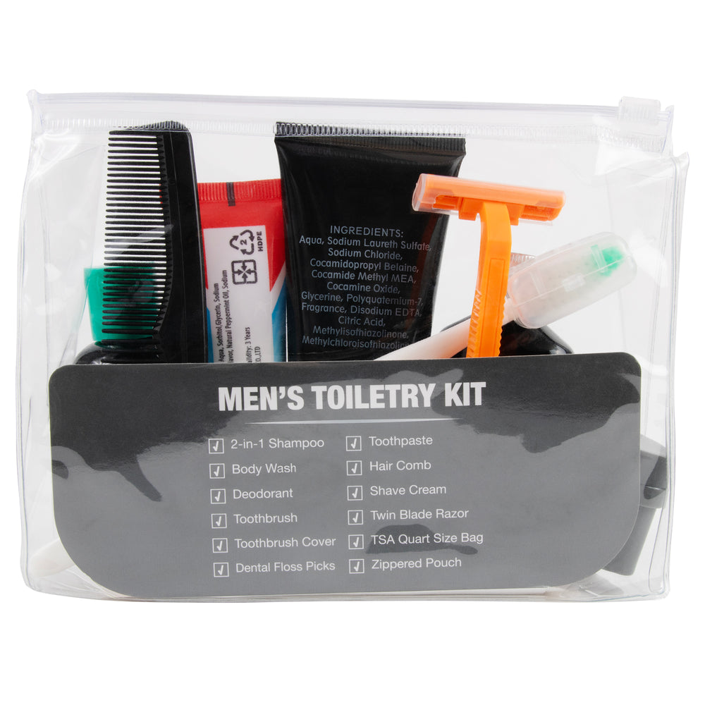 Men's 13-piece Toiletry Kit with Pouch