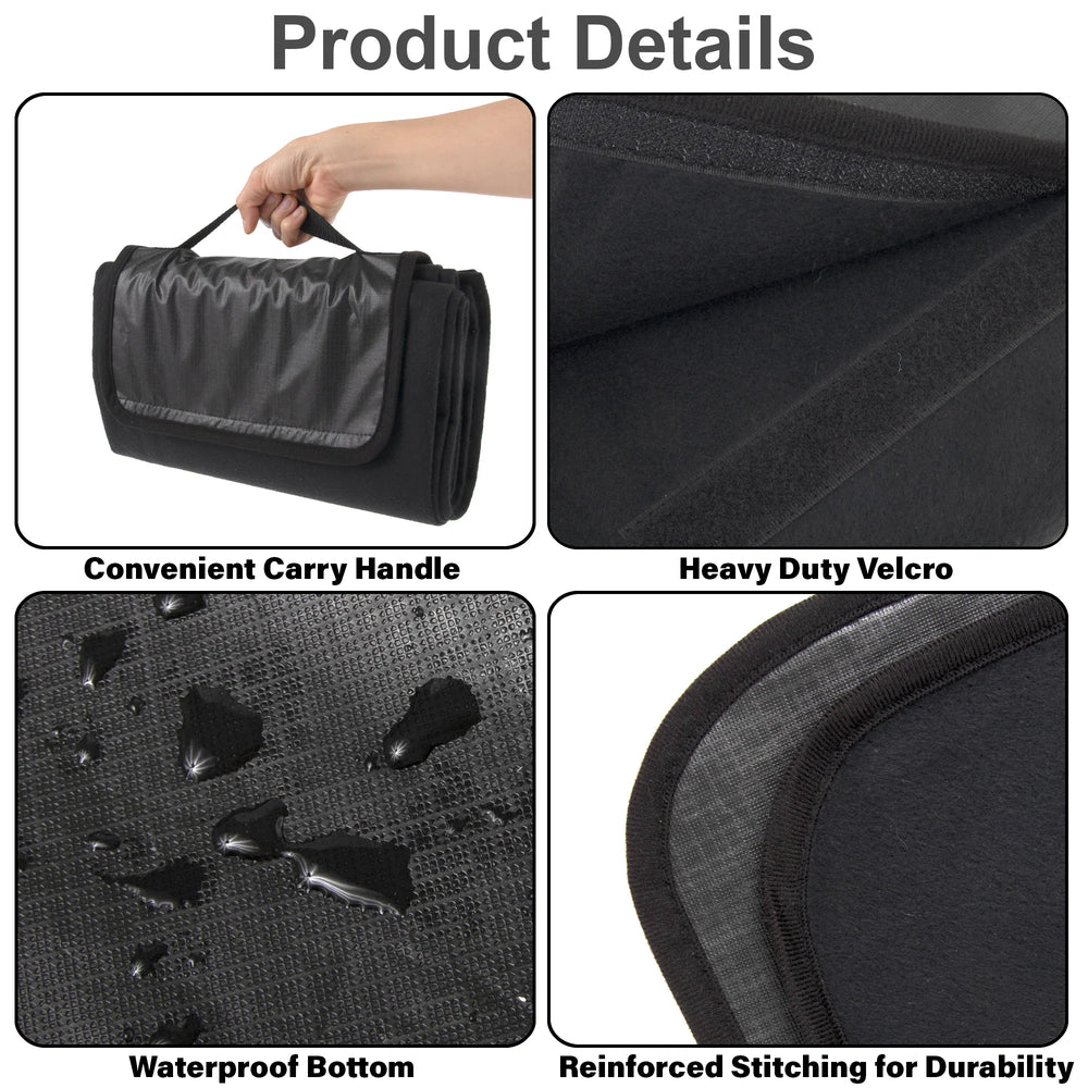 Waterproof Outdoor Convertible Blanket With Carry Handle 60â€ x 50â€