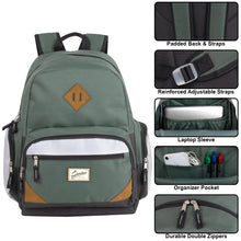 Load image into Gallery viewer, 19&quot; Duo Compartment Backpack with 30-Piece School Supply Kit - 3 Colors
