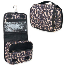 Load image into Gallery viewer, Travel Hanging Toiletry Bag - Leopard Print
