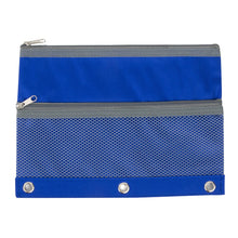 Load image into Gallery viewer, 3 Ring Binder Pencil Case with Mesh Pocket - 5 Colors
