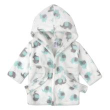 Load image into Gallery viewer, Elephant Print Toddler Robe - White
