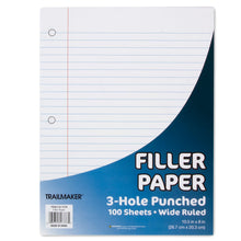 Load image into Gallery viewer, Wholesale Filler Paper - Wide-Ruled 100 Sheets
