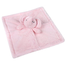 Load image into Gallery viewer, Baby 2 Piece Set Fleece Blankets 36&quot; x 30&quot; &amp; Snuggler - Pink Elephant
