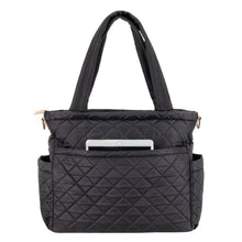 Load image into Gallery viewer, Baby Essentials Quilted Diaper Bag Tote 2 Piece Set
