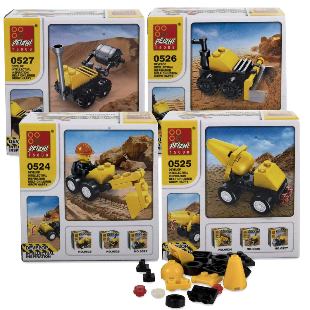 Micro Blocks Construction Vehicles Toy