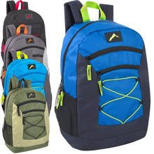 Load image into Gallery viewer, Wholesale High Trails 18 Inch Multi Pocket Bungee Backpack - 5 Colors
