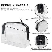 Load image into Gallery viewer, Wholesale Clear Travel Cosmetic Toiletry Bag
