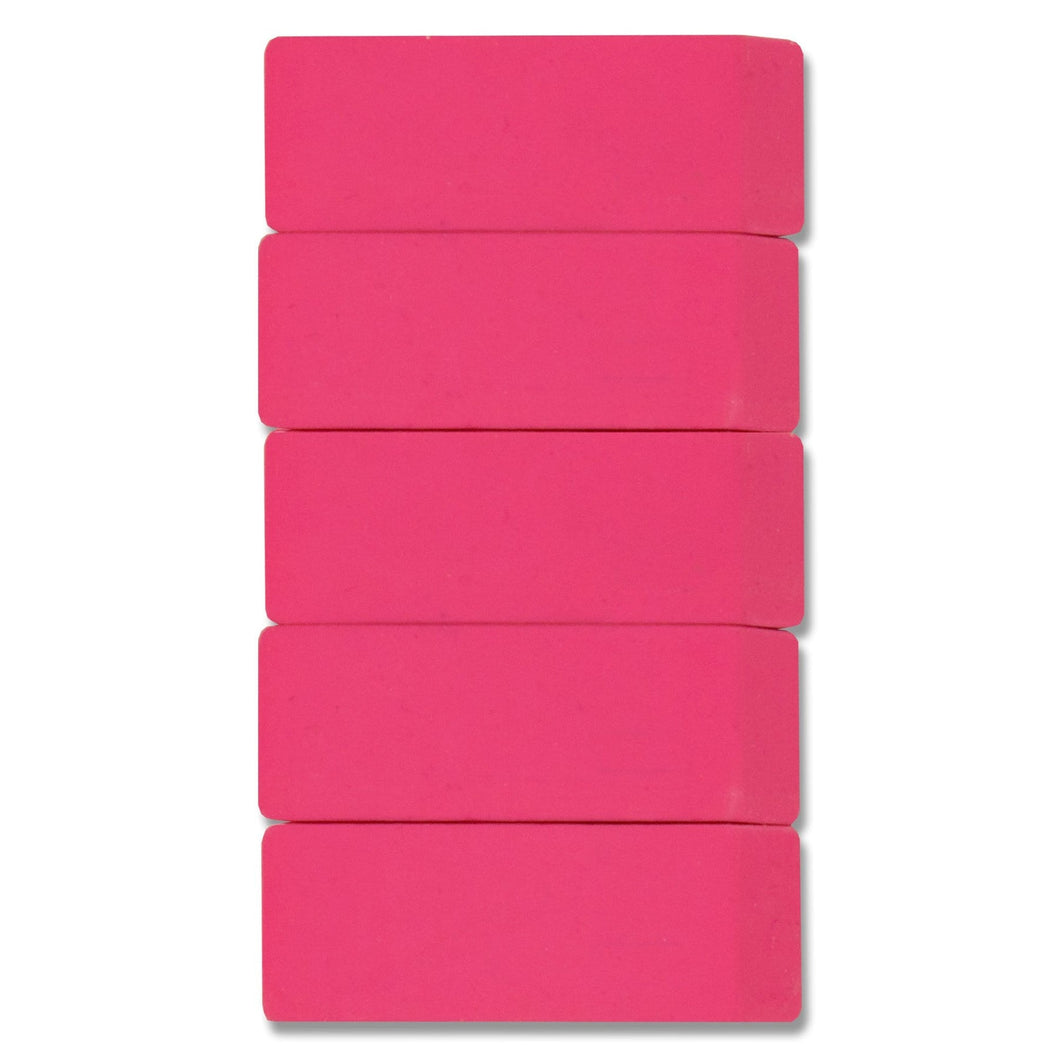 Classic Pink Eraser - 5 Pack