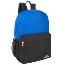 Load image into Gallery viewer, Wholesale 18 Inch Trailmaker Two Tone Backpack with Side Mesh Pocket
