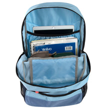 Load image into Gallery viewer, Wholesale Double Zippered Bungee Backpacks With Laptop Section - Girls
