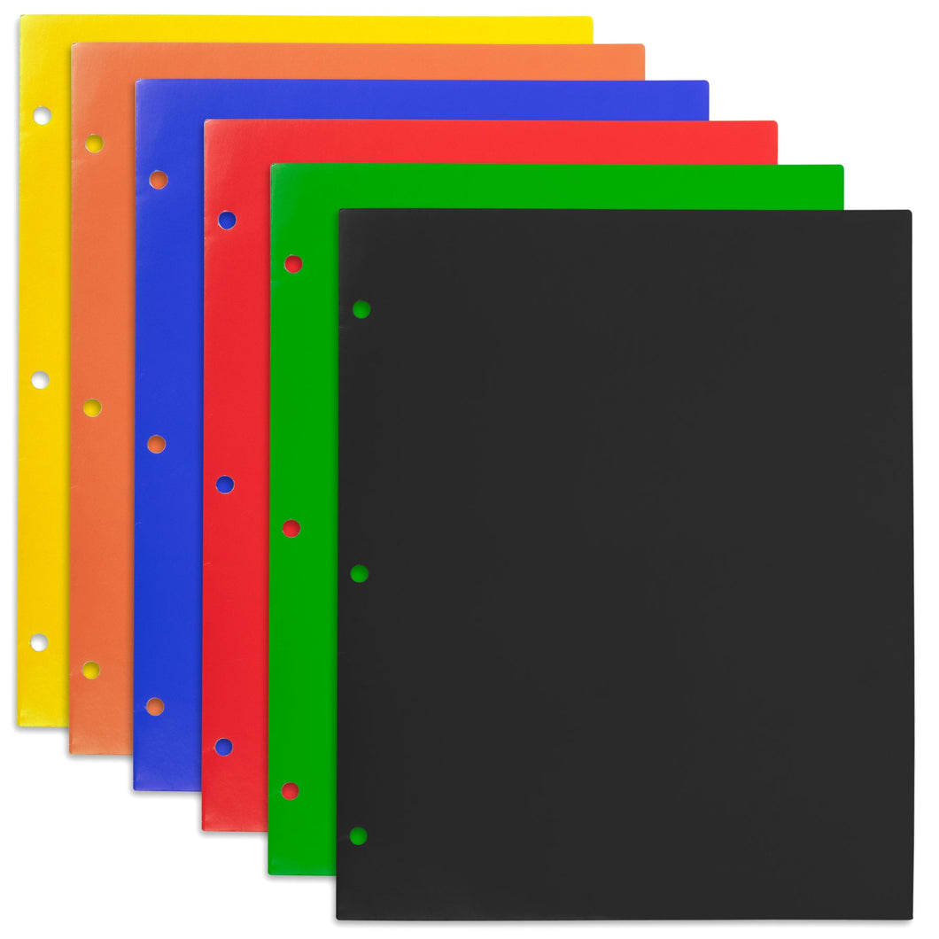 Wholesale Two Pocket Folder - 6 Assorted Colors