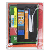 Load image into Gallery viewer, 17&quot; Color Block Backpack School Supply Kit (30pcs) - 3 Boys Colors
