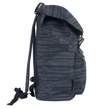 Load image into Gallery viewer, Stripe Print Double Buckle Backpack - 17in
