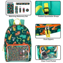 Load image into Gallery viewer, 17&quot; Jungle Backpack School Supply Kit (9pcs)
