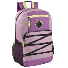 Load image into Gallery viewer, Wholesale Double Zippered Bungee Backpacks With Laptop Section - Girls
