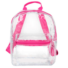 Load image into Gallery viewer, Mini 12 Inch Clear Backpack - Pink
