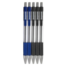 Load image into Gallery viewer, Bulk 5-pack Click Action Pens with Comfort Grip - 2 Colors
