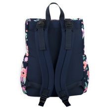 Load image into Gallery viewer, Wholesale Baby Essentials Wide Opening Diaper Backpack -  Navy Floral
