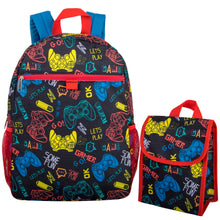 Load image into Gallery viewer, 16 Inch Backpack With Matching Lunch Bag - Boys
