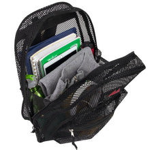 Load image into Gallery viewer, Wholesale Premium 17 Inch Mesh Backpack - Black
