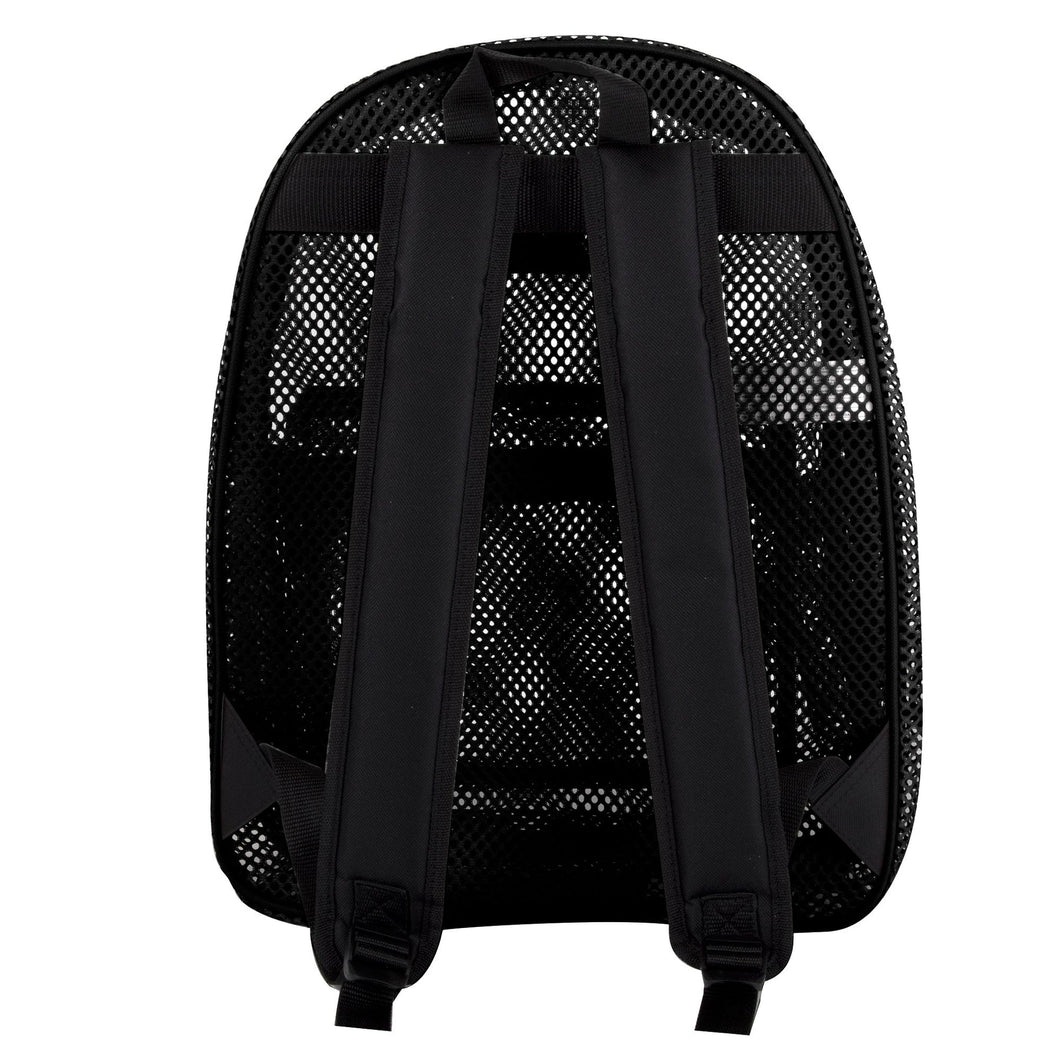 Wholesale Premium 17 Inch Mesh Backpack - Black