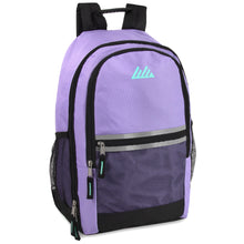 Load image into Gallery viewer, Wholesale 18 Inch Multi Pocket Reflective Backpack -  Girls 3 Colors
